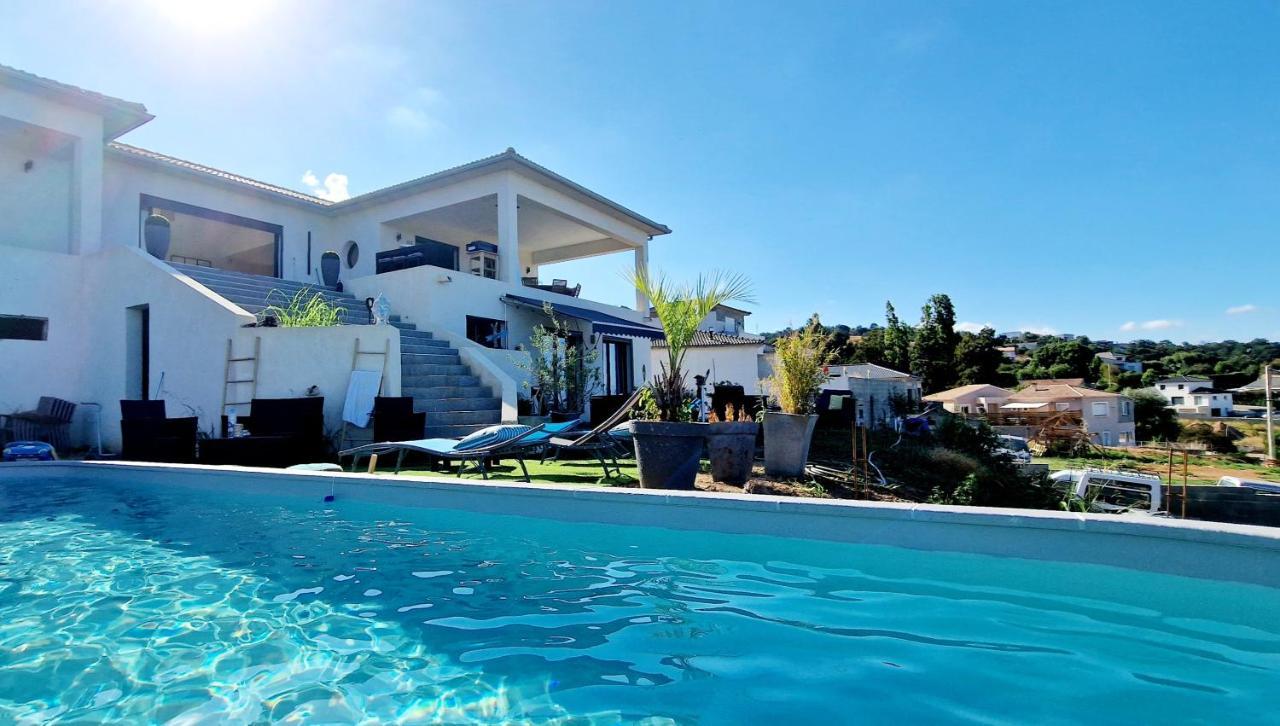 Villa Bistinetti Rez De Villa Tout Confort Avec Piscine Penta di Casinca Esterno foto