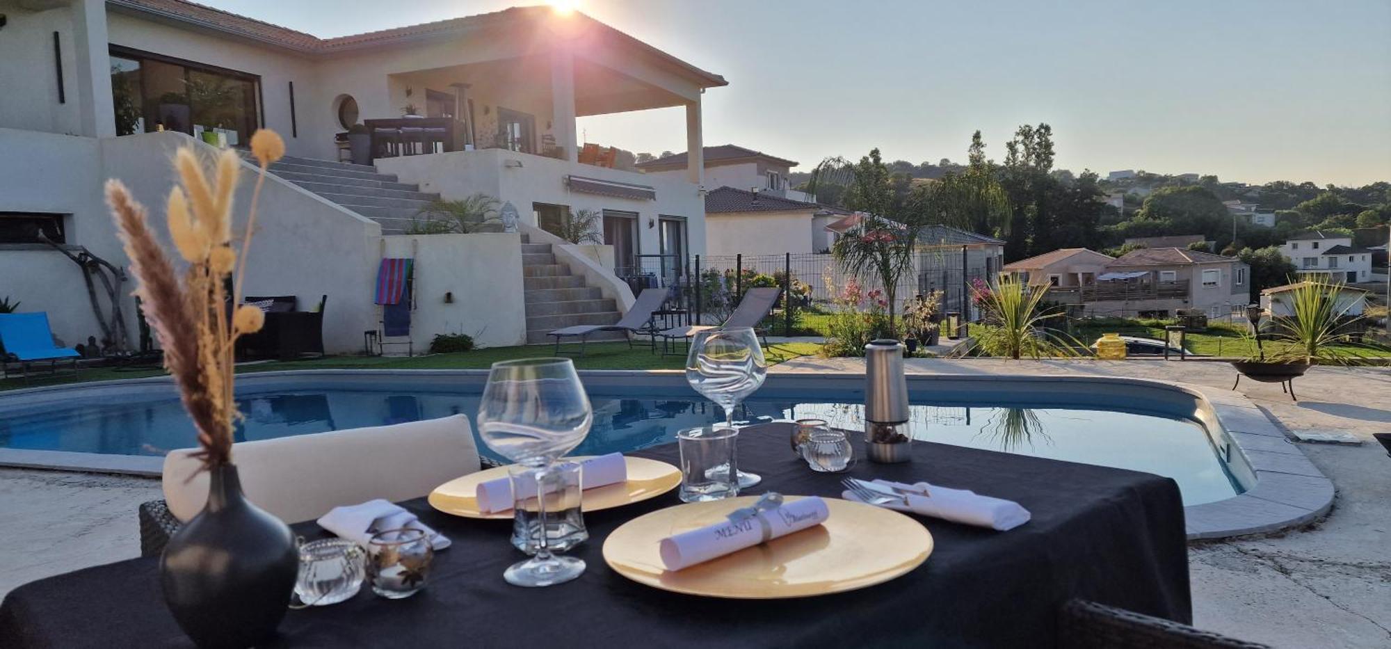 Villa Bistinetti Rez De Villa Tout Confort Avec Piscine Penta di Casinca Esterno foto